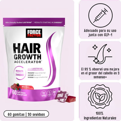 Acelerador de Crecimiento de Cabello en Gomitas