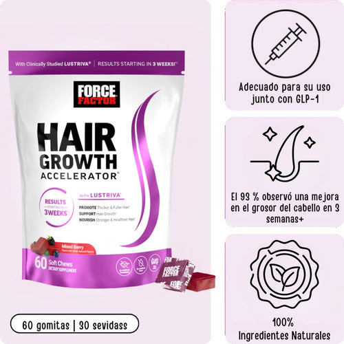 Acelerador de Crecimiento de Cabello en Gomitas